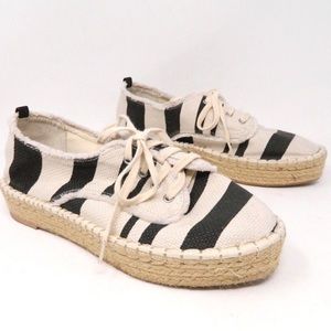 DV BY DOLCE VITA STRIPED ESPADRILLE SHOES 11